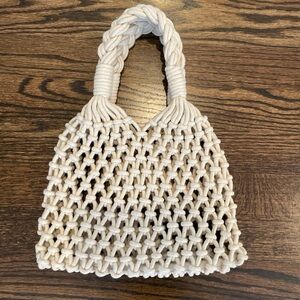 J. Crew Cream Braided Tote